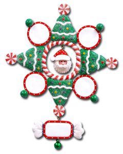 CL404S: Santa Snowflake - 4